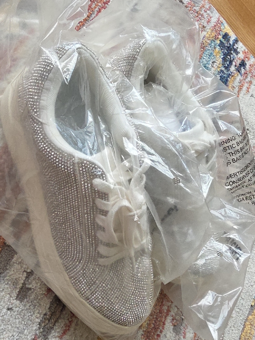 Jessica Simpson Silver Rhinestone Sneakers - Picture 9 of 9
